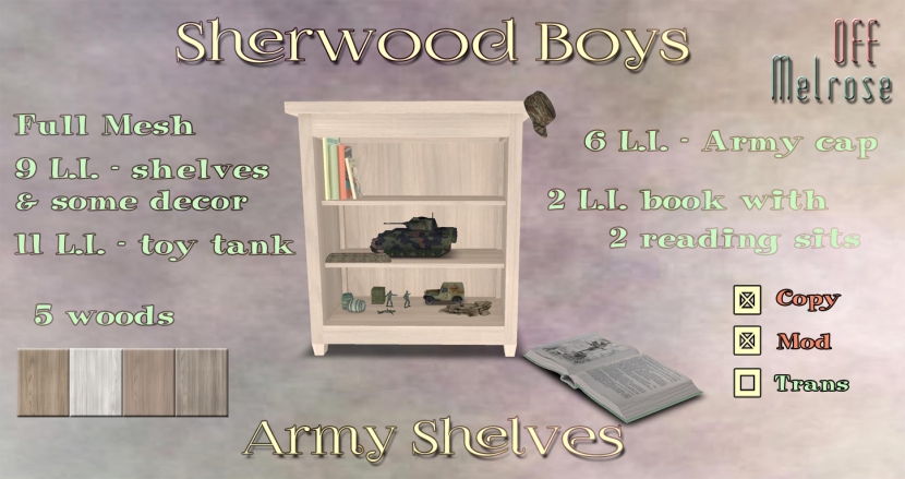 [off Melrose] Sherwood Boys - Army Shelves