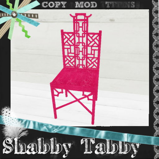 Shabby Tabby -Chinoiserie Chair