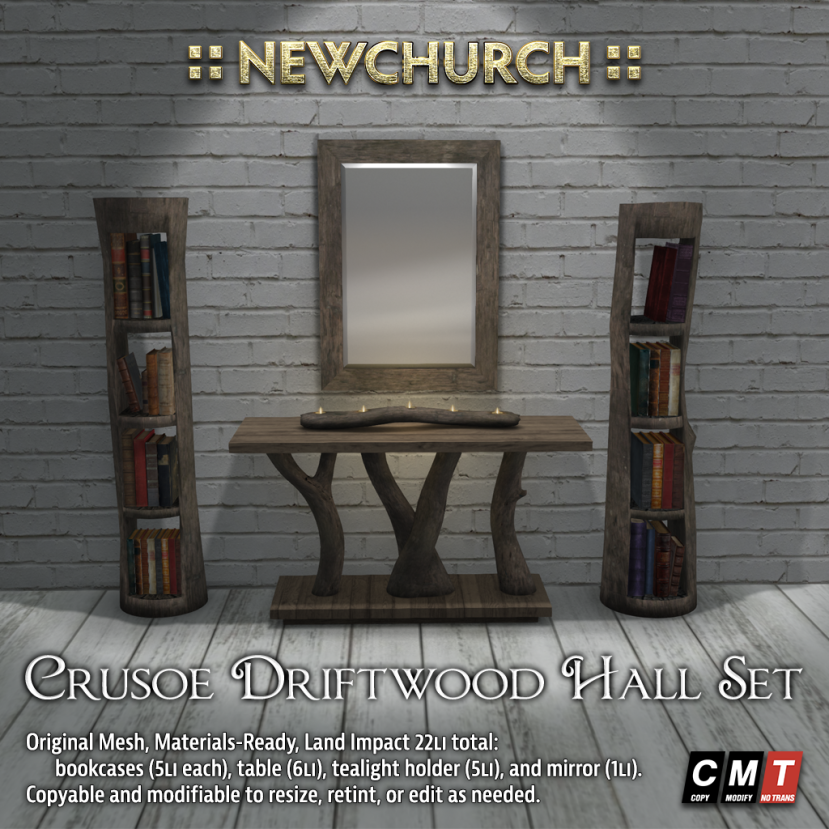 NEWCHURCH-Driftwood Hall Set